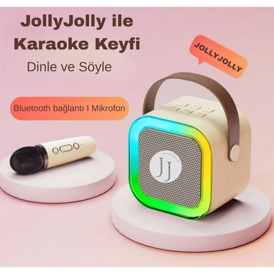 JollyJolly Mini Karaoke RGB Hoparlör