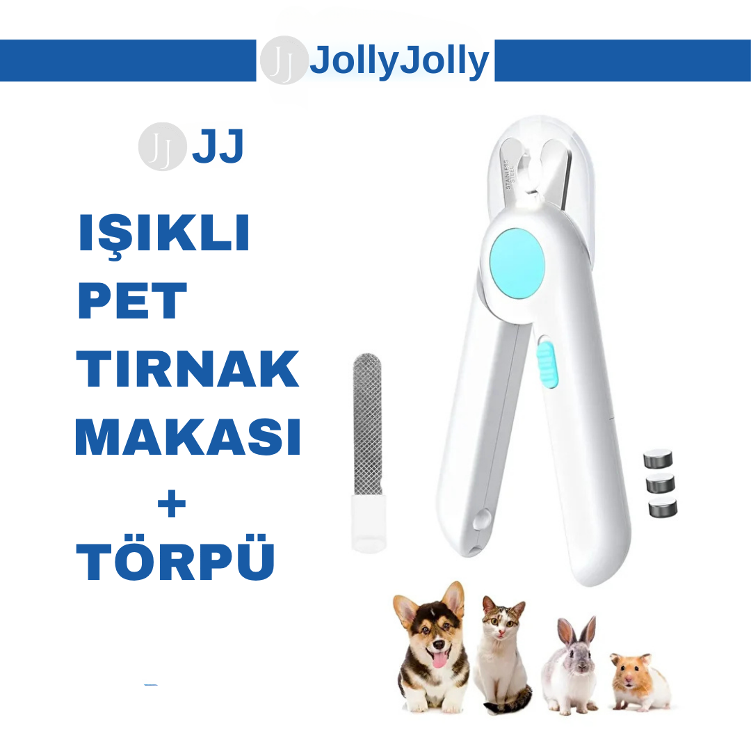 JollyJolly Işıklı Pet Tırnak Makası